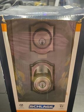 Schlage Georgian FB55  Satin Nickel Double Cylinder Deadbolt Set